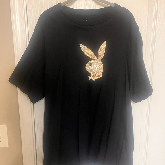 Playboy Black Graphic T-Shirt - Picture 4 of 6